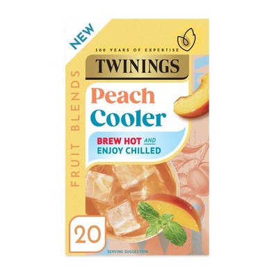 Twinings Peach Cooler. Peach Flavoured Fruit Infusion Tea Bags. 20 tea bags