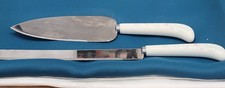Vintage Wedding Hallmark Knife And Cake Server Set Stainless Steel Japan