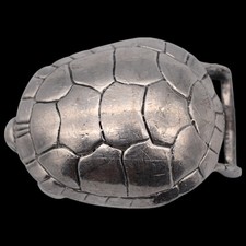 Pewter Turtle Vintage Belt Buckle