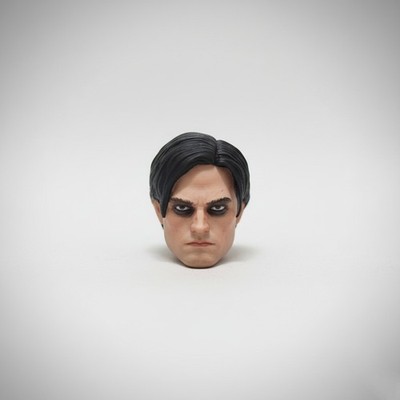 U.S Duty Free 1/12 Custom DC Batman Robert Pattinson Black Eyes Head Sculpt