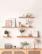 Floating Wall Shelves Picture Ledge Display Rack Book CD DVD Hanging Shelf UK
