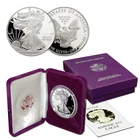 1986-S American Silver Eagle 1 oz .999 Fine Silver Dollar With Box and COA