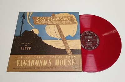 Don Blanding Poems from Vagabond's House Tempo Red Vinyl Hawaii Signed