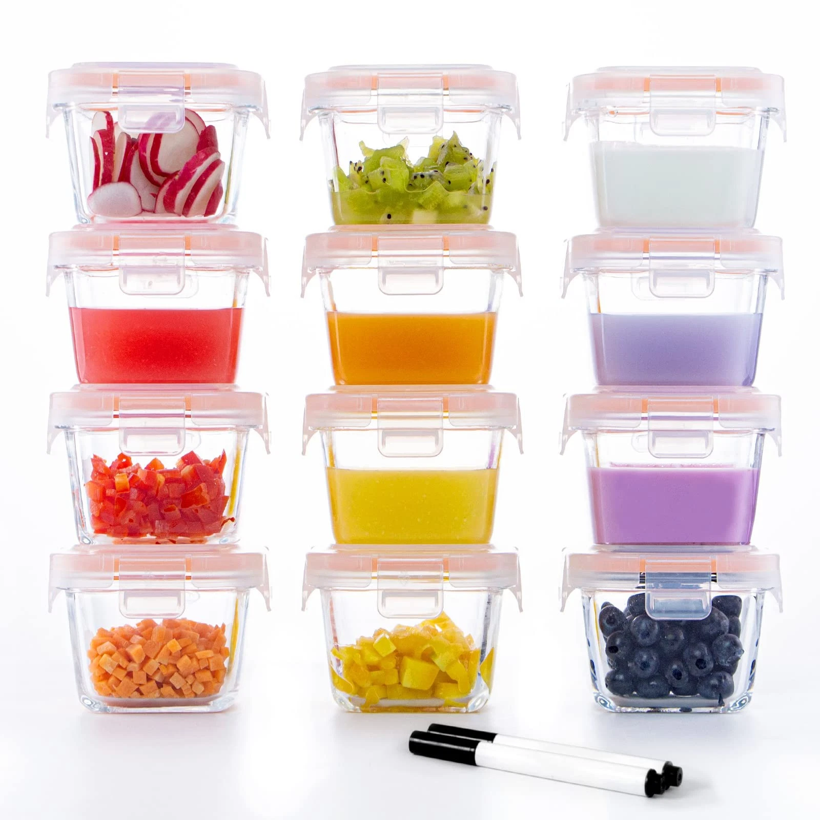6oz Baby Food Storage Containers, 12-Pack Baby Food Jars with Lids LeakProof,...
Opens in a new wind