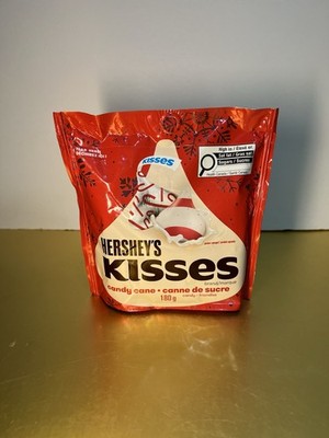  New Limited Hershey Kisses CANDY CANE Peppermint Creme Milk Chocolate Bag 7oz
