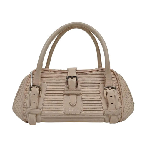 LOEWE Senda Handbags Leather Pink Free Shipping | Duties Paid