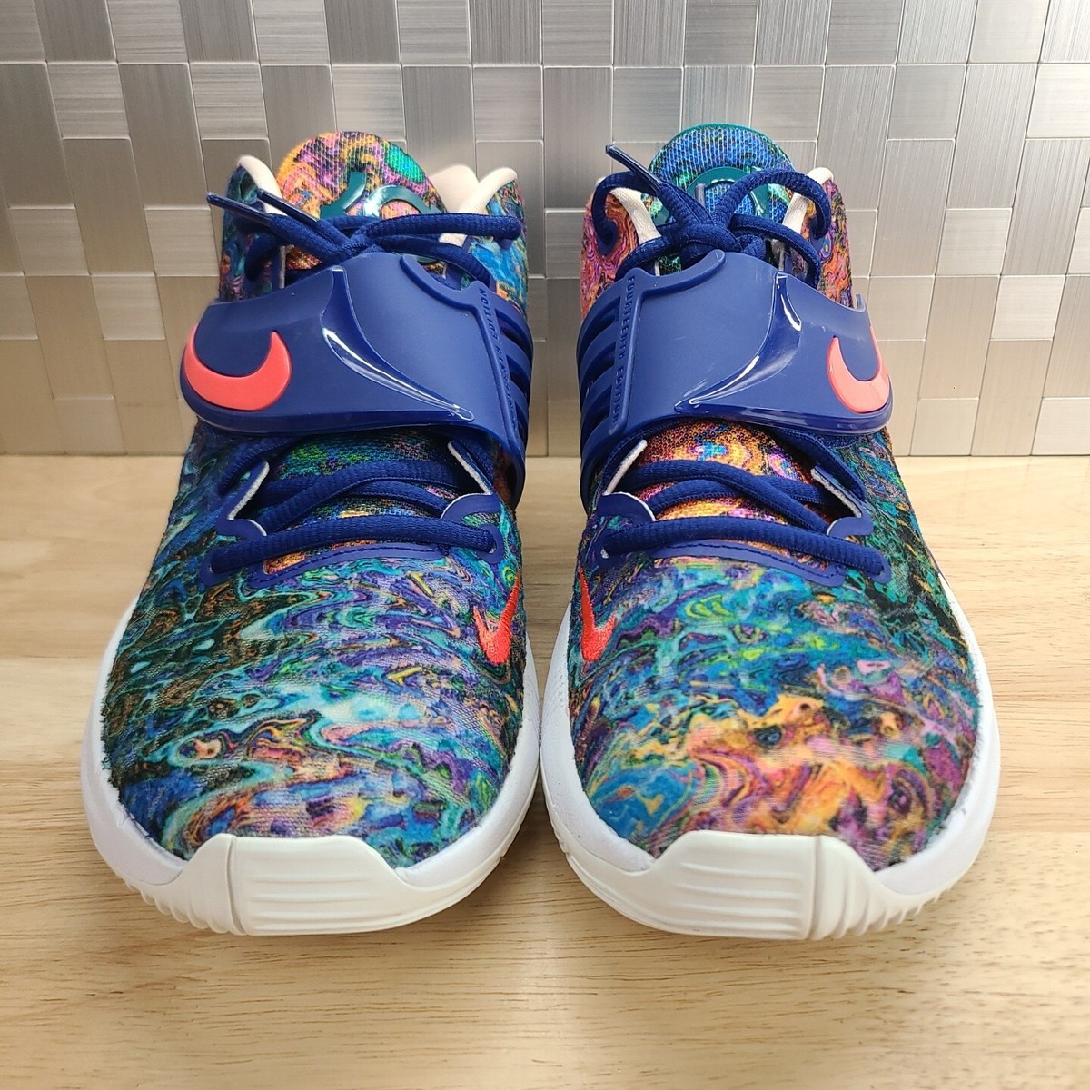 バスケットボール NIKE - KD14 Nike KD 14 Basketball Shoes Pop Art Men's Size 8.5 Black