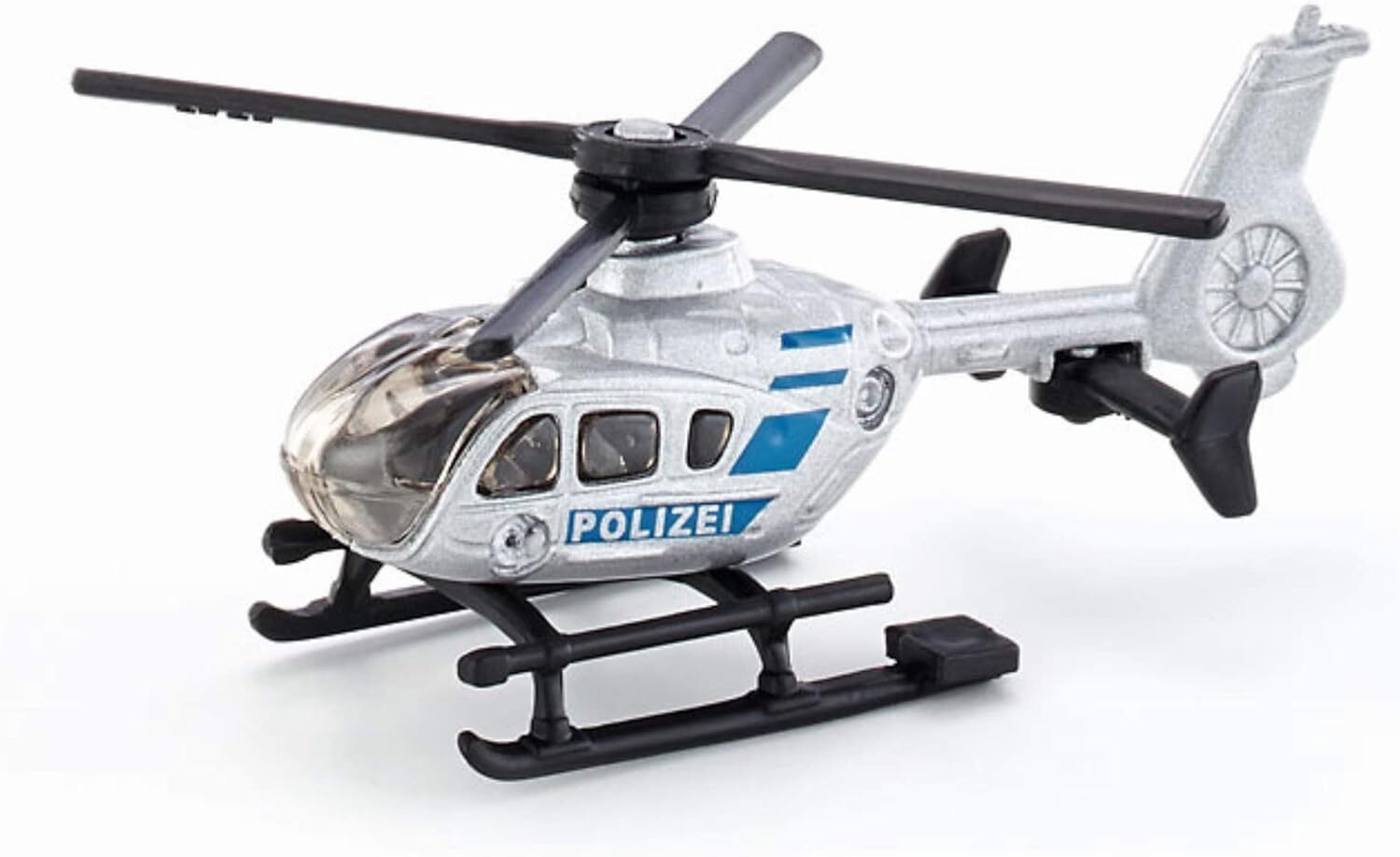 Siku 0807 Polizei-Hubschrauber MetallKunststoff Silber Drehbare Rotoren 1790₽