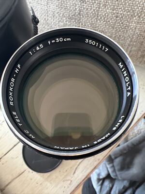 Minolta MC Tele Rokkor HF 30cm (300mm) f4.5 Camera Lens | eBay
