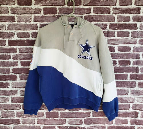 🔥 Dallas Cowboys Vintage Apex One Hoodie Sweatshirt Boys XL Women's Large