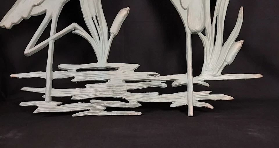 SPI Home - Placa de pared metálica doble garza - 26" - ¡¡Maravilloso estado como nuevo!!! Foto 4 de 4