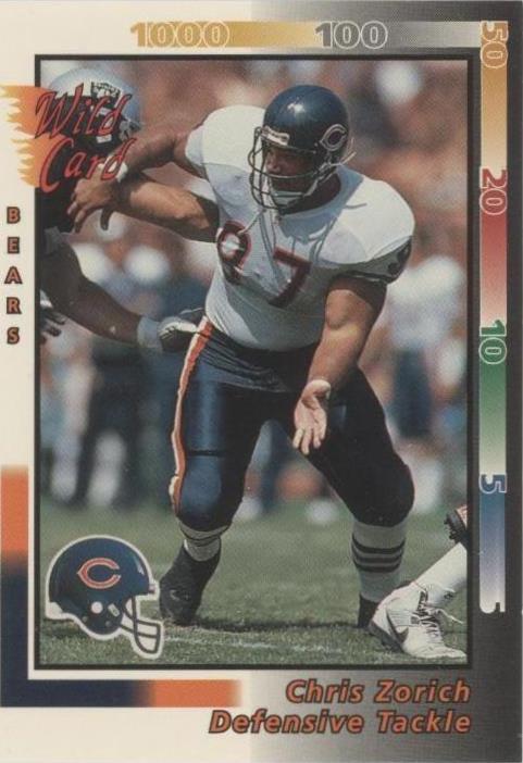 1992 Wild Card Chris Zorich #286 - 1 of 2