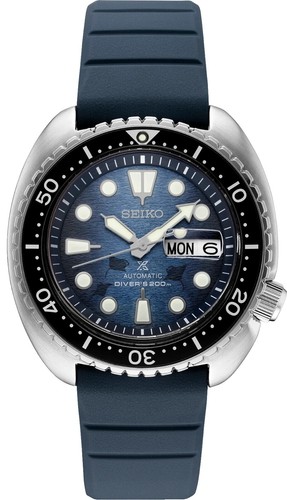 Genuine Grand Seiko 21mm Navy Blue Silicone Strap E005013J9 for