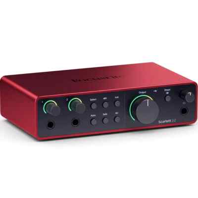 Focusrite Scarlett 2i2 4. Gen USB Audio Interface & Software Bundle
