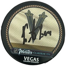 Ivan Barbashev Las Vegas Golden Knights Winter Classic Signed Puck COA