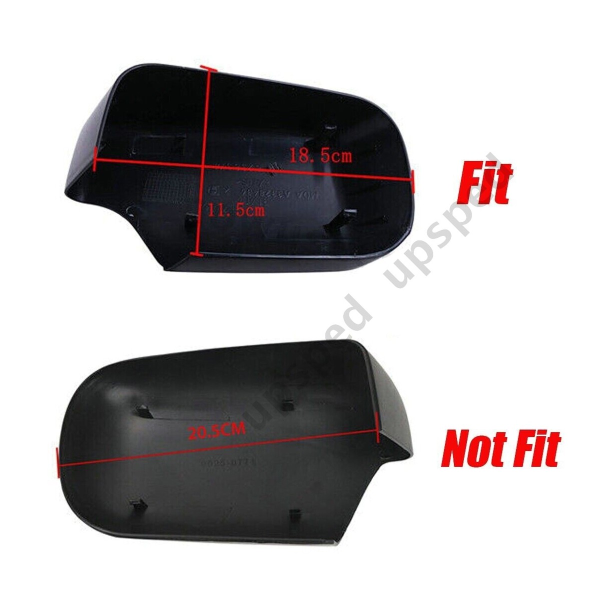 PZNGNKELPT 2021 M4 Styple Rearview Mirror Covers Black Caps Replacement Compatible With BMW E46 Compatible With Alpina B10 D10 1998-2005 Carbon Fiber Look Car Mirrors And Covers(1pc Left Side Black