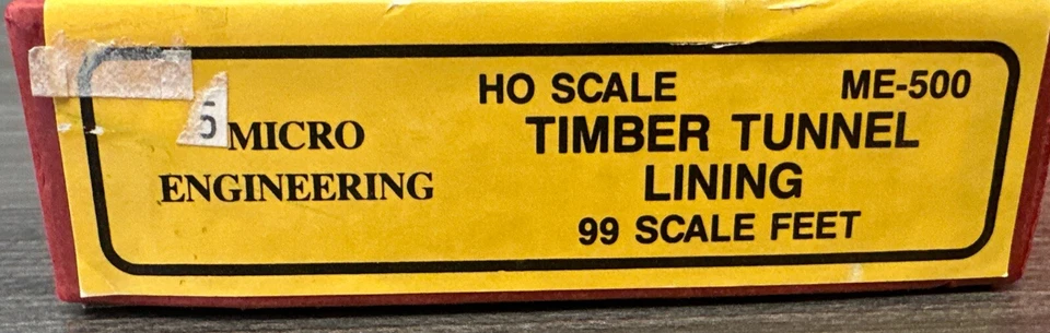 Micro-Engineering HO Scale Kit ME-500 Timber Tunnel Lining 99 Scale Feet NIB - Image 2 of 3