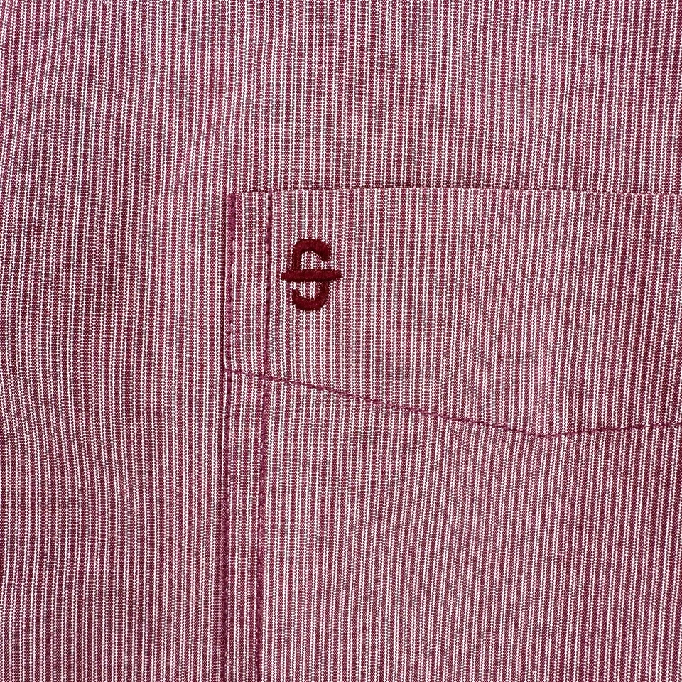 Camisa Stetson Western Para Hombre 2XL XXL Roja Pin Rayas Vaquero Yellowstone Rodeo Foto 4 de 4