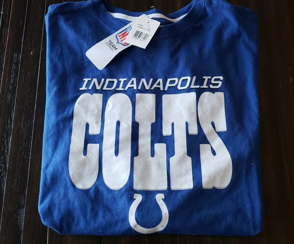Indianapolis Colts NFL Team Apparel Long Sleeve Shirt Mens Size M