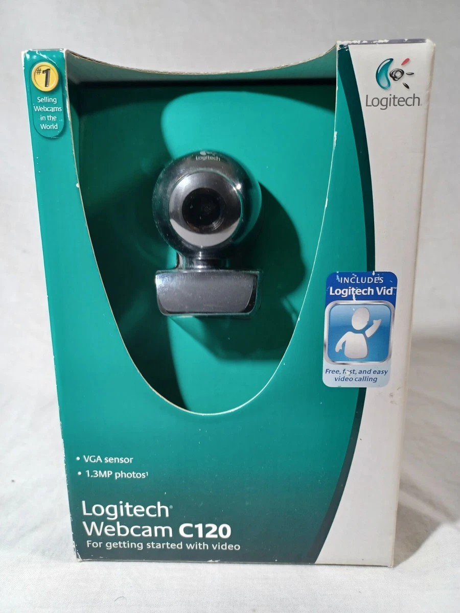 New Logitech C120 Webcam V U0012 USB Desktop Laptop Camera 1.2MP