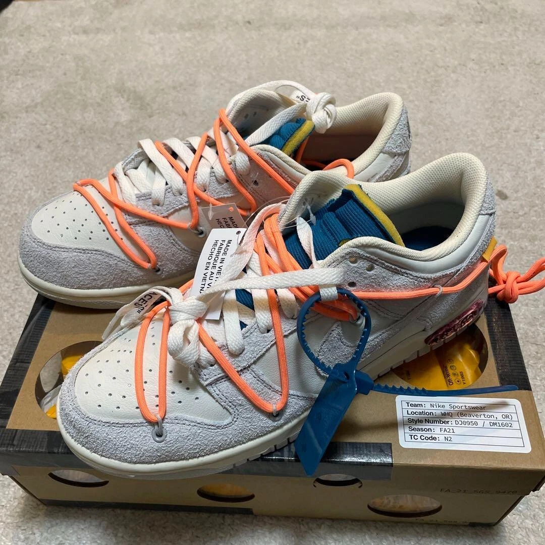 OFF-WHITE × NIKE DUNK LOW 1 OF 50 \