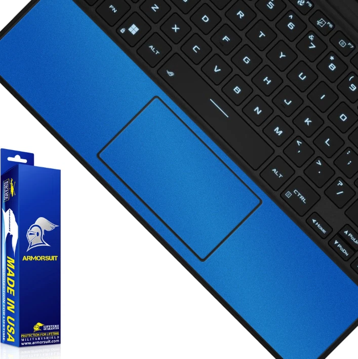 Armorsuit MilitaryShield Matte Blue Metallic Skin Wrap Film ASUS ROG Flow Z13 - Image 3 of 4