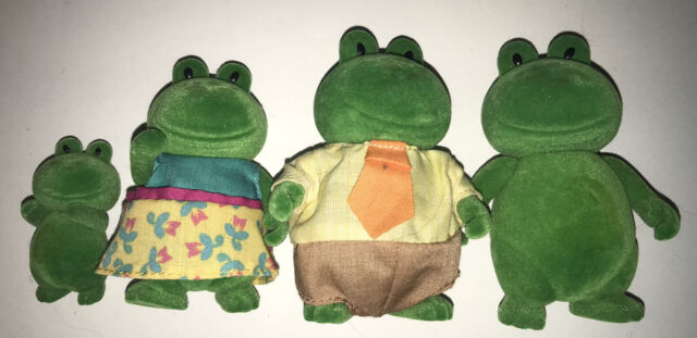 Li&#039;l Woodzeez Croakalily Frog Froggies Family (Style of calico critter epoch)