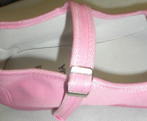 Mary Jane Ballet Cotton Canvas Yoga Shoes-Made In China-Pink - Picture 4 of 6