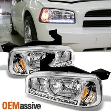 Fit 06-10 Dodge Charger LED Headlights w/Corner Signal Lamps 2006-2010
