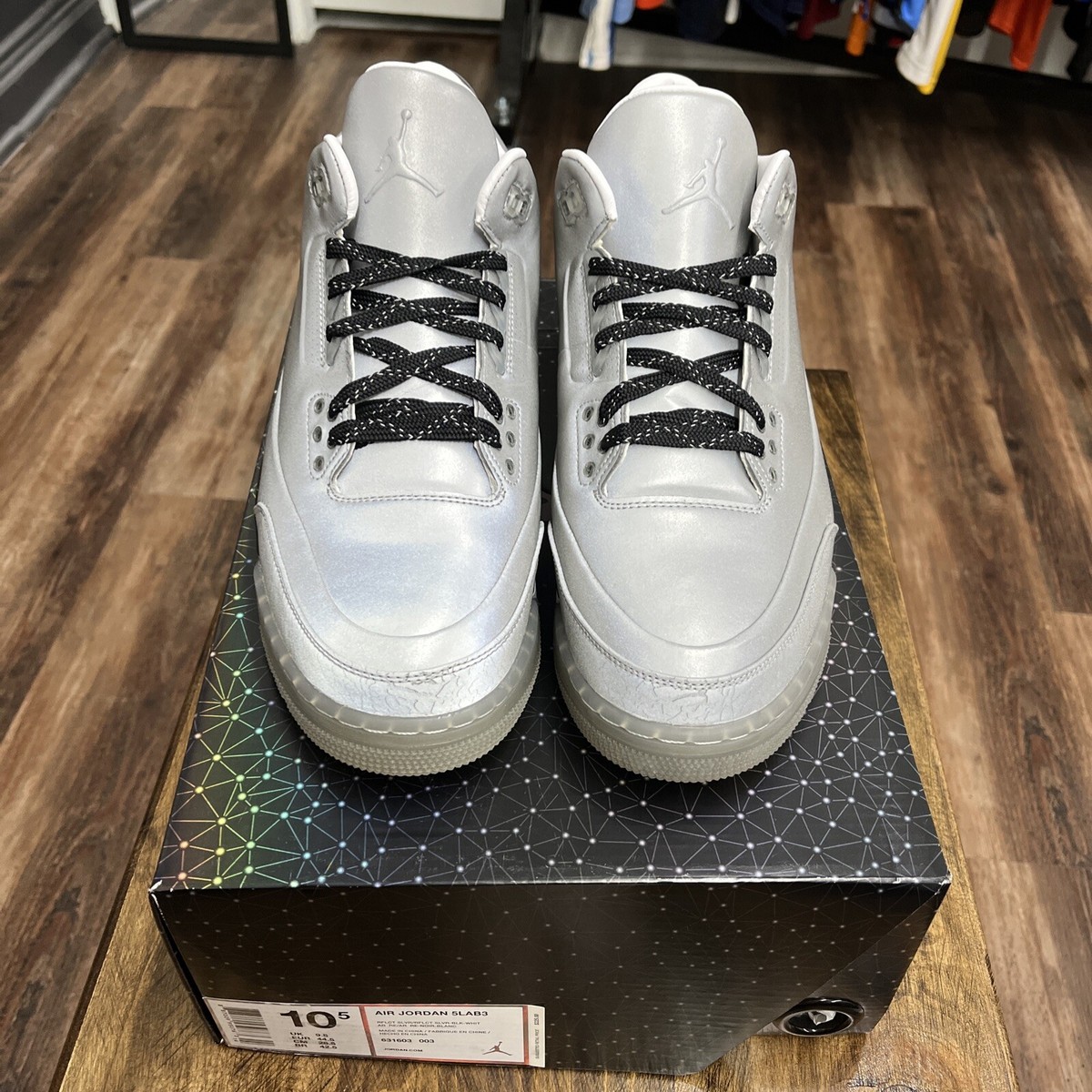Size 10.5 - Air Jordan 3 5Lab3 Reflective Silver Size 10.5 - Air Jordan 3 5Lab3 Reflective Silver
