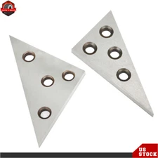 2 Pack 45 45 90 Degree Angle Blocks 30 60 90 Degree Angle Machinist Plate New