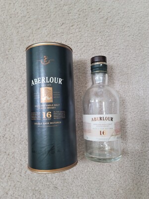 Rare Original Aberlour 16 years Scotch Whisky 750 ml Bottle (empty) with Stopper