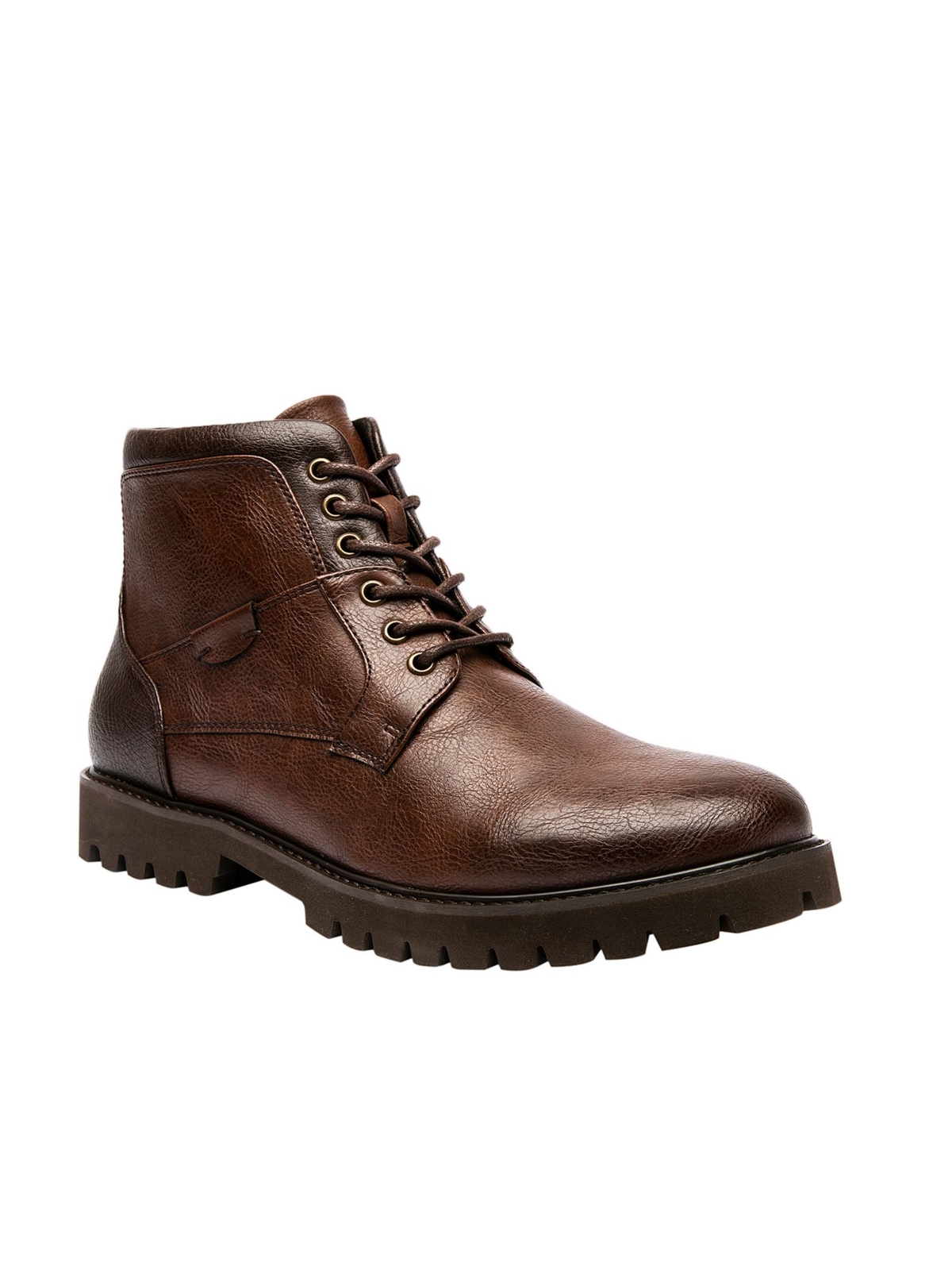 NICK GRAHAM Мужские коричневые ботинки на молнии Barkely на шнуровке с круглым носком, 12 м