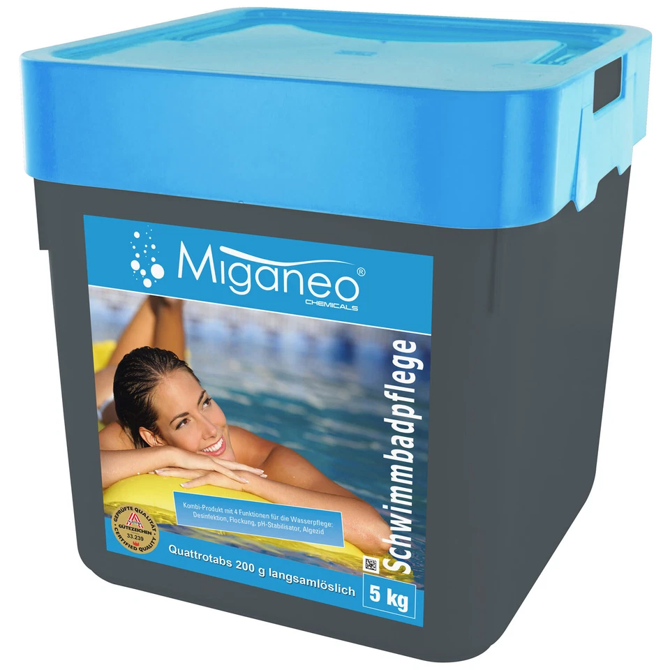 5kg Tabs 200g Multitabs für Pool Chlortabs Chlortabletten Quattrotabs Chlor PH - Bild 2 von 4