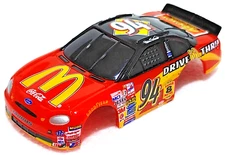 McDonalds DriveThru NASCAR Bill Elliott 94 Ford Mattel TYCO HO SlotCar BODY ONLY
