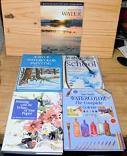Lot of 5 Watercolor Painting Books Painting Water Acrylic School Complete Course