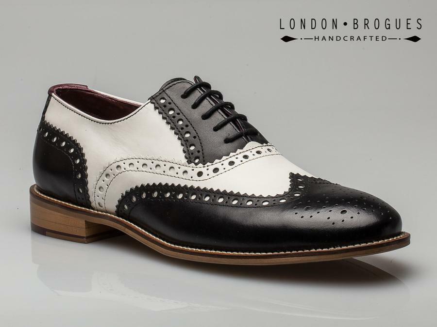 LONDON BROGUES Gatsby Brogue Black 