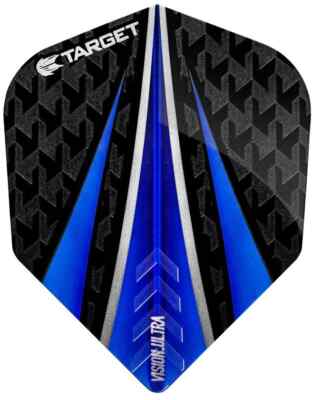 Dart 3, 6 o. 9 Stück Target Vision Ultra Blue 3 Fin Flights No.6 - Blau