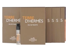 HERMES TERRE D'HERMES EDT 2.0ml .06fl oz x 10 COLOGNE SPRAY SAMPLE VIALS