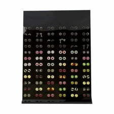 Wholesale Stud Earrings Display Case - Assorted Designs 72 Pairs