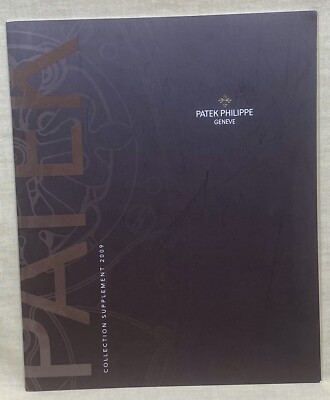 PATEK PHILIPPE 2009 Sammlung Beilagenkatalog Nautilus Calatrava Aquanaut/