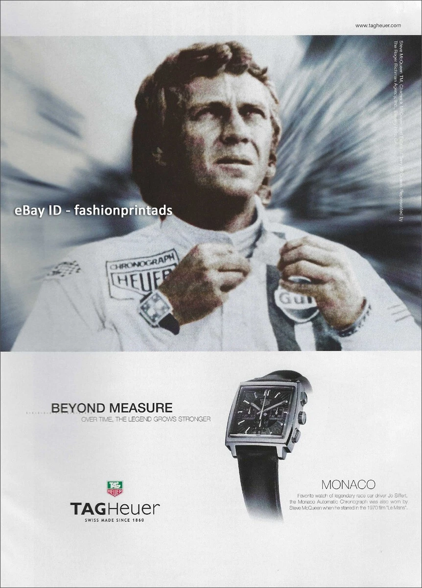Steve mcqueen deals tag heuer poster