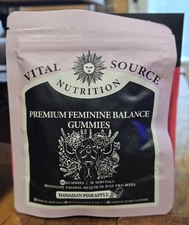 Vital Source Nutrition - Premium Feminine Balance Gummies 60 Count BB 02/27  USA
