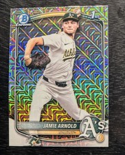2025 Bowman Draft JAMIE ARNOLD 1st Chrome Mojo Refractor Athletics Mega Box