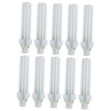  Compact Fluorescent PLD 2-Pin Plug-in Double Quad 10 Pack 2700k - Soft White