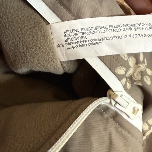 Zara Brown Mauve Pattern Snow Bib - Picture 5 of 7