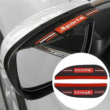 2x Sports Sticker Car Rearview Mirror Rain Eyebrow Protector Covers Accessories
