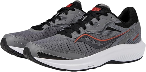 Saucony Men's Cohesion 16 Running Shoes Charcoal/Orange - Picture 3 of 9