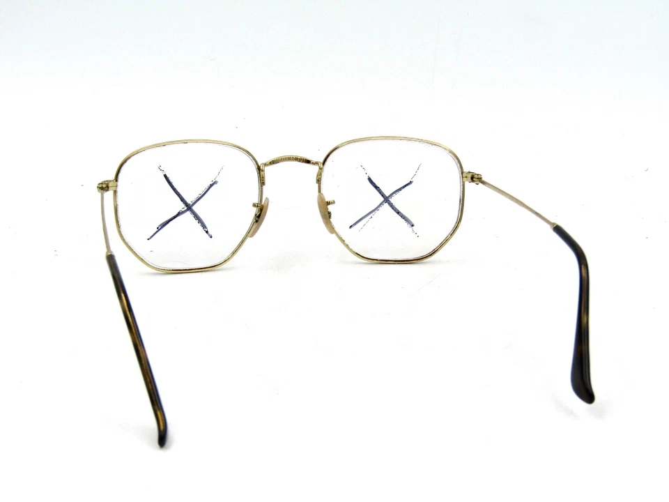 Ray Ban RB 3548N Hexagonal Flat (FRAME ONLY) 001/80 Gold, 51-21-145 #248 - Image 4 of 4