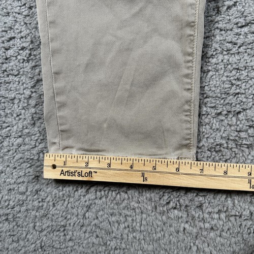 Coastline Premium Chino Hose Herren 33x32 Beige Tailored Straight Freizeit Baumwolle - Bild 13 von 15